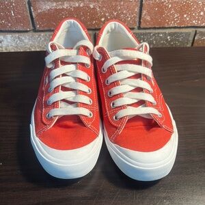 Keds Coral/Orange Sneakers with White Details